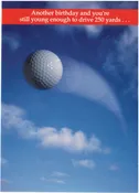 250 Yard Drive Golf Birthday Card