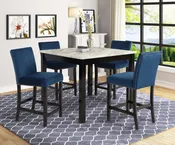 1715 Lennon Royal Blue Counter Height Set