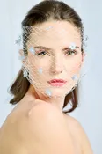 Ivory Birdcage Blusher Bridal Veil — NK Bride