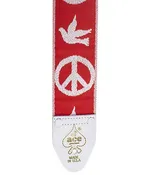 Ace Guitar Straps DN-ACE06-RD Red Peace Dove 2" Vintage Reissue Guitar Strap