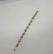 Landstrom's Black Hills Gold Leaf Link Bracelet, 7 in