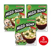 Instant Miso Soup 3 Pack Green Onion - 3 bags