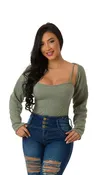 Blusa  Basica Mas Chaleco Sobrepuesto 2 en 1 7B4197B