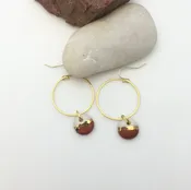 Double Circle Gold Earrings — Tonya Lov Jewelry