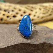 Abstract Lapis Ring by Cathy Webster GJ-RNG-0512 Size 8