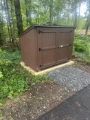 4X6’-6” TRASH CAN SHED