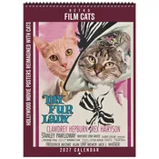 2027 Retro Film Cats Deluxe Calendar 11″x15″