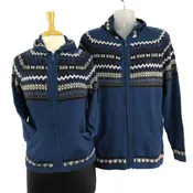 Alex Full Zip Alpaca Sweater with Hood