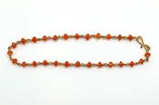 Bracelet - 22k gold, Carnelian