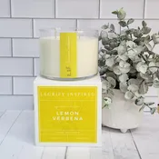 Lemon Verbena Classic Glass 2 Wick Soy Candle