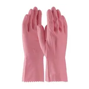 Assurance 48-L185P Unsupported Latex, Flock Lined with Honeycomb Grip - 18 Mil (One Dozen)