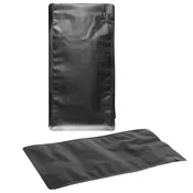 12 oz Matte Black 8 Seal Box Bottom Pouch with Valve for Coffee – 100 Pack