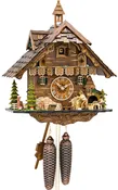 8-Day Chalet Wood Chopper Cuckoo Clock