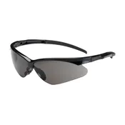 Adversary™ Semi-Rimless Safety Glasses with Black Frame, Gray Lens and Anti-Scratch / Anti-Fog Coating  250-28-0021