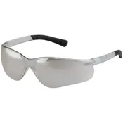 MCR BK319 Notched Frameless Non Slip Lens Safety Glasses [12 PACK]