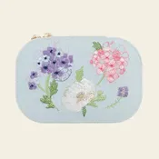 Blooming with Cheer — Embroidered Travel Jewelry Box