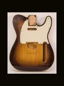 T-Style Body /1 Piece Alder/ 4 lbs. 4 oz. / Nitrocellulose 'Chocolate Burst' / Double Bound/Light / Med. Relic (#GIN-4143)