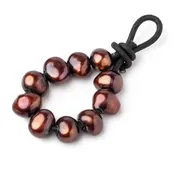 10-11mm Red Brown Baroque 2.5mm large hole Pearls 10 beads