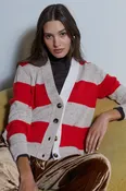 4 ply Rugby Cardigan