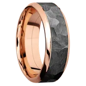 14K Rose Goldwith Polish , Polish Finish and Zirconium Inlay