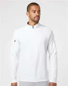 Adidas - Performance Textured Quarter-Zip Pullover