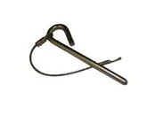 12″ zinc plated pins w/cable