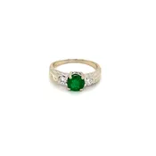 Emerald and Diamond Ring