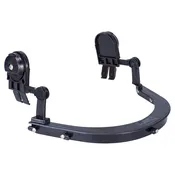 PS58 Hardhat Visor Holder - Universal design - Allows stand-off positioning - Compatible with clip-on earmuffs - Portwest PS58BKR