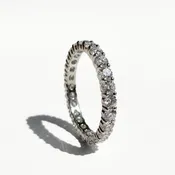 1.18 CTW Round Eternity Band | 14K White Gold