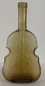 Amber Glass Violin Bottle — Montgomery Violins