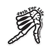 49th For Life Die Cut Sticker