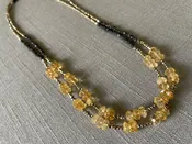 126D Double-Rondel Mix Color Block Necklace