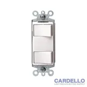 Leviton Decora Dual Rocker Combination Switch