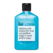 Bathing with sharks (for that competitive edge in work and/or play). <b>bath/shower gel</b>