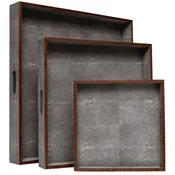 Adeline Faux Shagreen Trays