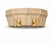 Diamond Frame Gold Grillz DQ1032