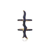 14K Yellow Gold Ring with Blue Sapphire