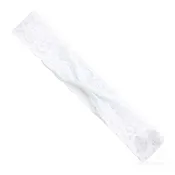 Add-a-Bow Wide Lace Baby Girls Headband - White