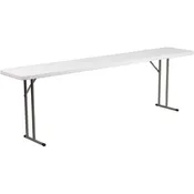 18''W x 96''L Granite White Plastic Folding Training Table