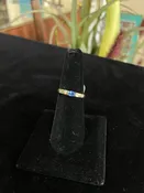 Blue Stone Yellow Gold Gemstone Ring