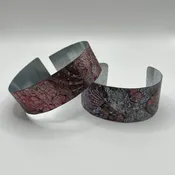Alcohol Ink Tin Cuff - Varied Colors - IND