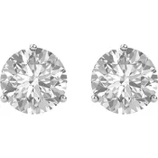 1.25ctw 14kt White Gold Diamond Earrings (G/SI1 Quality)