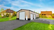 28x70x12 Metal Building - Vertical Roof - Eagle Carports