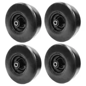 4PK Proven Part No-Flat Tire 11X4-5 Solid Rubber Fits Stander 72460026