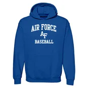 Air Force Academy Arch Logo Baseball Hoodie - Royal
