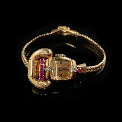 14K Rose Gold Manual Watch signed Lucien Piccard — Trésor
