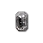 0.79ct | Salt & Pepper Emerald Shape Step Cut Diamond