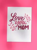 Pink Love Mother's Day Card — Curtis Print & Design