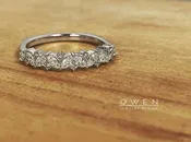 CUSTOM DIAMOND BAND WITH MARQUISE AND ROUND CUT DIAMONDS — Owen Jewelry Design