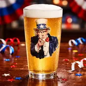 Coho- Bulk Custom Full Color Printed 16oz Pint Glass Made in the USA